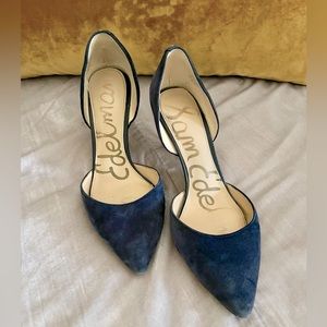 Sam Edelman Blue Suede Pumps